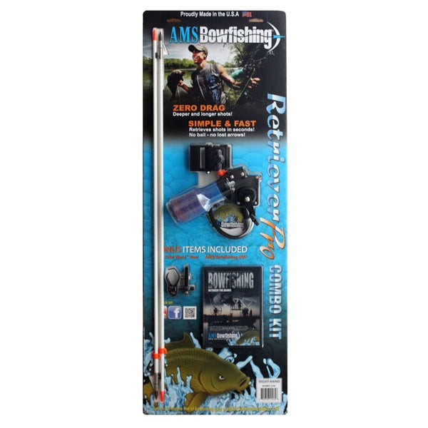ams 610 retriever pro bow fishing reel rh AMS Retriever Pro Bowfishing Combo Kit Right Hand