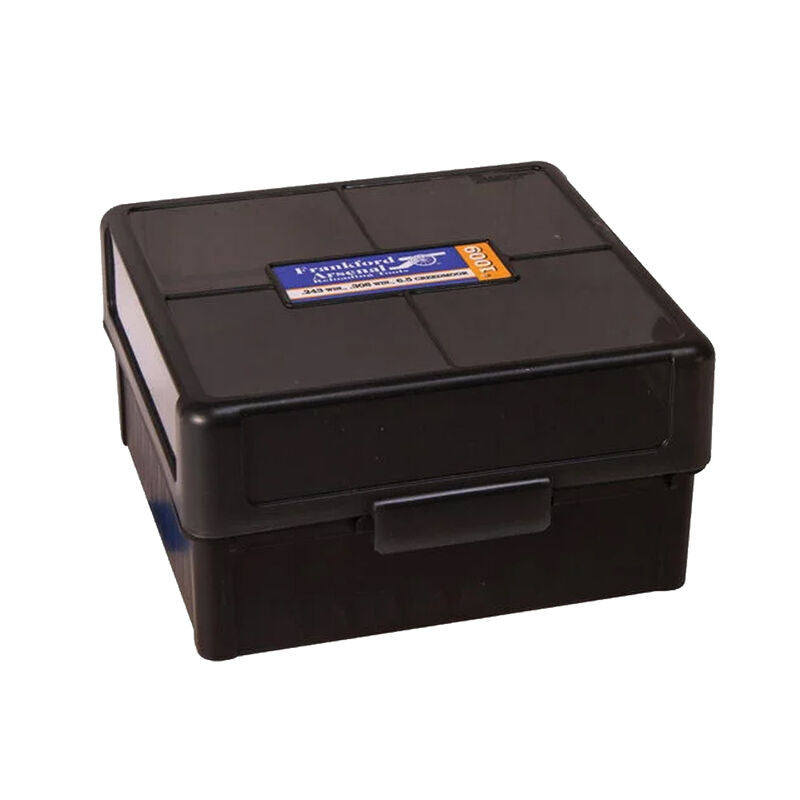Frankford Arsenal Hinge Top Ammo Box 100rd .25-9mm