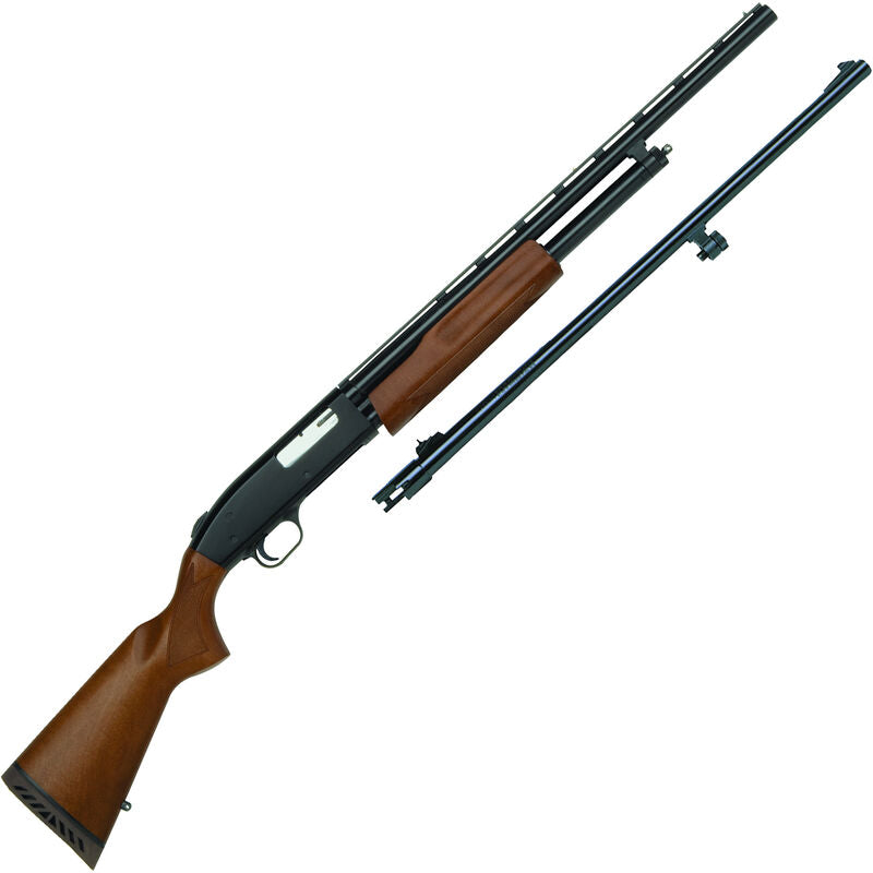 Mossberg 500 Youth Bantam Field/Deer Combo 20 Gauge Pump Action Shotgun 22"/24" Barrels 3" Chamber 5 Rounds Wood Stock Matte Black