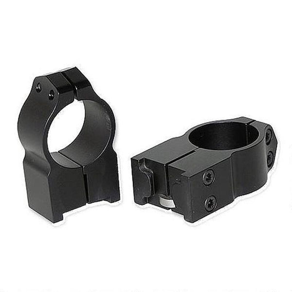 Warne Scope Mounts Ruger 77 1" High Rings Matte Black 2R7M