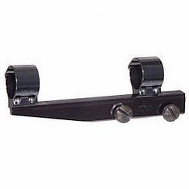 Weaver Detachable Side Mount 1" Tube Long High Bracket and Rings Black