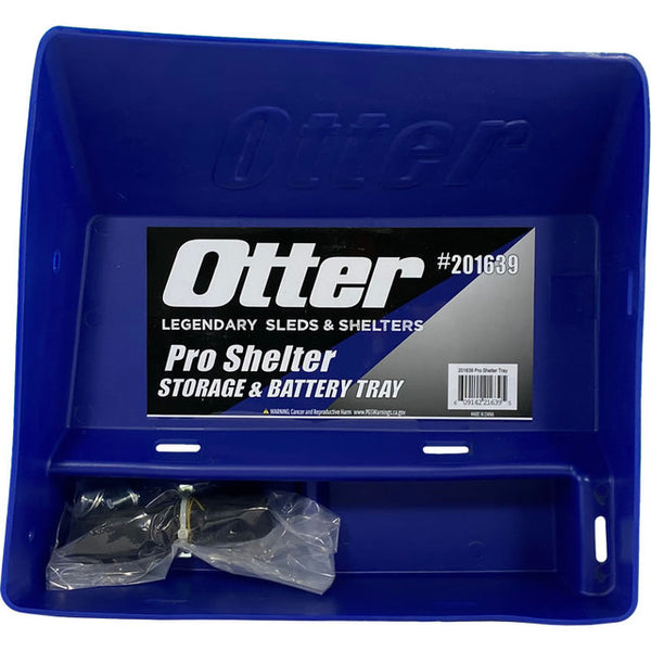 Otter Pro Battery/Storage Tray, Fits Most Flip Over Shelter W/Seat Rails, Holds Two Batteries