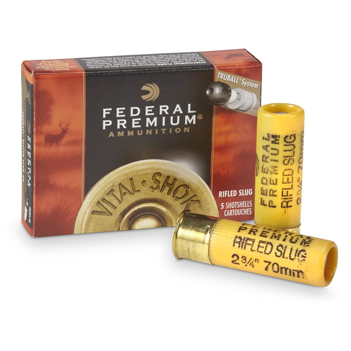 FEDERAL TRUBALL RIFLED SLUG HP - 20 GA 2 3/4 3/4 OZ