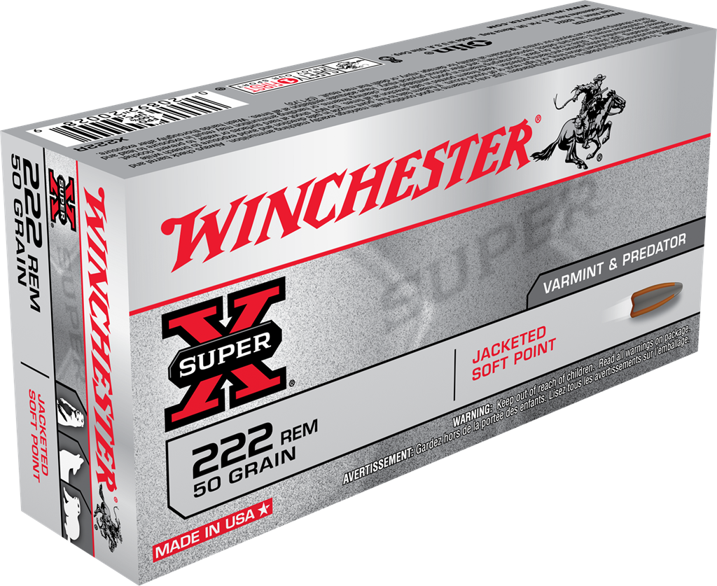 WINCHESTER VARMINT SUPER X 222 REM 50 GR