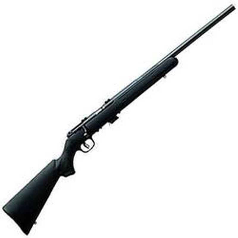 Savage Mark II F Bolt Action Rimfire Rifle .17 HM2 21" Barrel 10 Rounds Scope Mounts Blued Barrel Synthetic Stock Black 26702