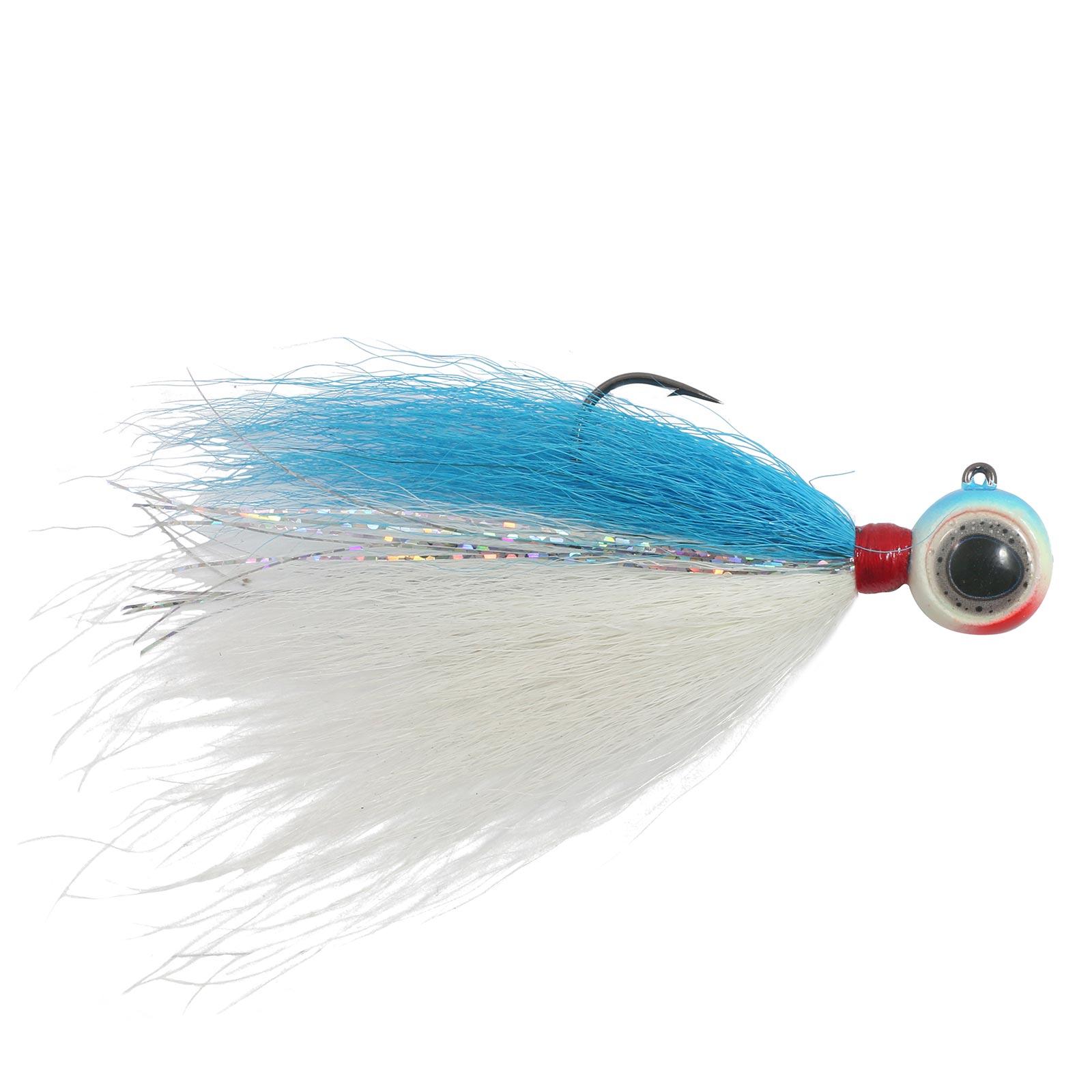 Northland DVBJ5-1 DEEP-VEE Bucktail Jig - 3/8oz - #3/0 Hook - 3 1/4 - 1/Card - White