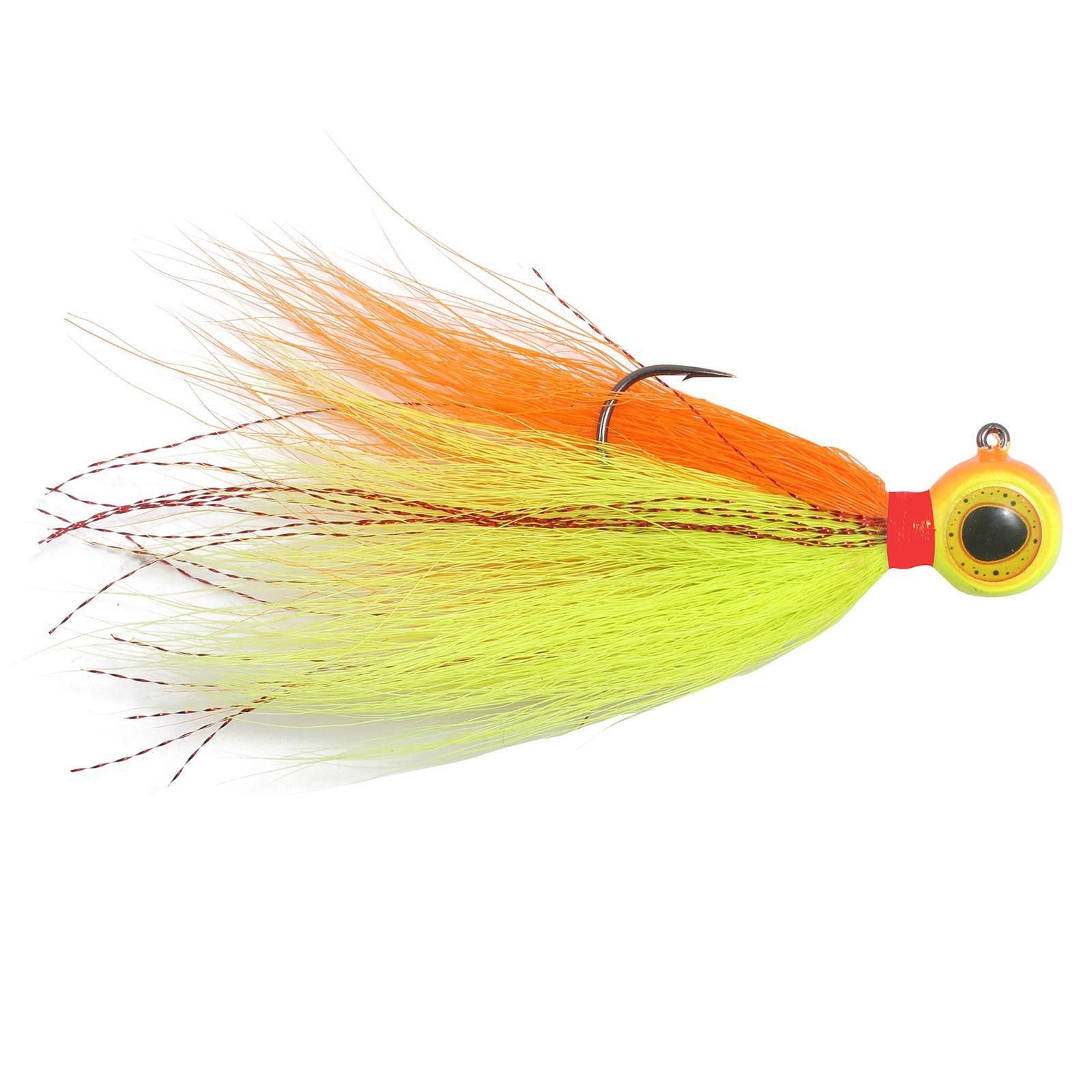 Northland DVBJ5-1 DEEP-VEE Bucktail Jig - 3/8oz - #3/0 Hook - 3 1/4 - 1/Card - White