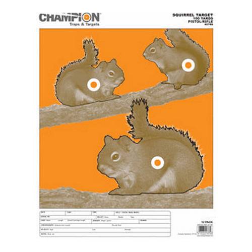 CHAMPION SQUIRREL LARGE SQUIRREL TARGET 12PK