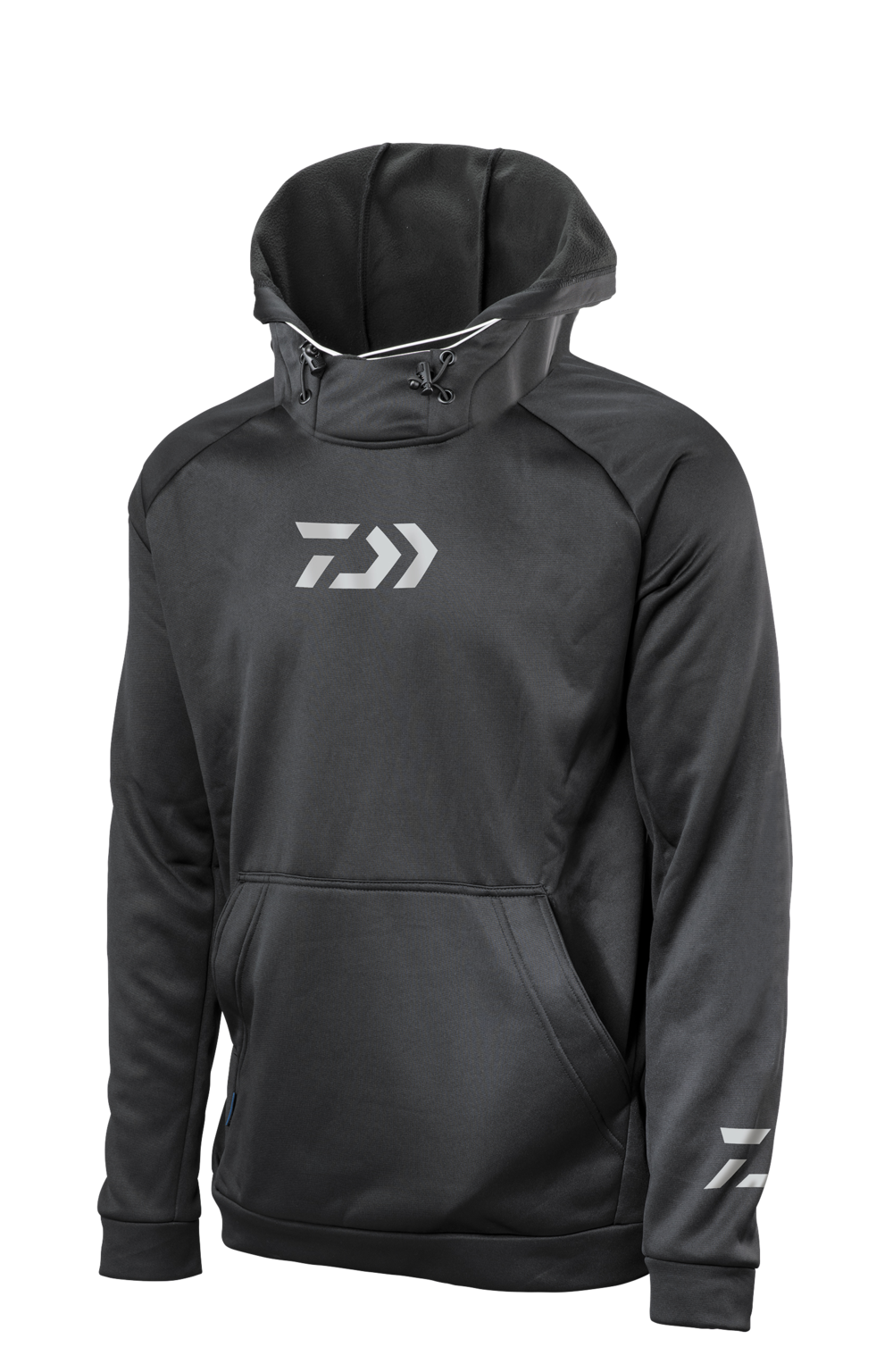 Daiwa D-Vec Black Hoodie with Integrated Facemask