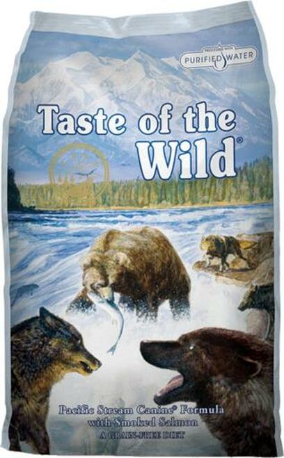 Taste of the Wild Pacific Stream Grain-Free Smoked Salmon Dry Dog Food, 28 Lbs.