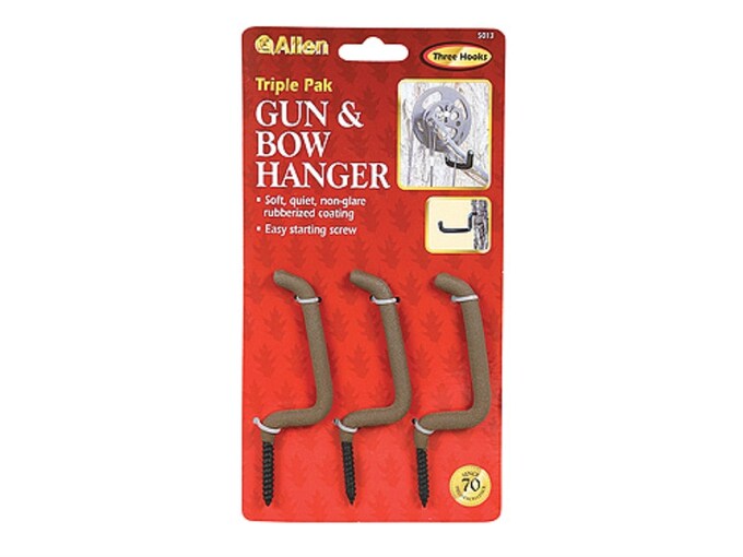 Allen Accessory Hanger Rubber Coated Steel Black Pack of 3