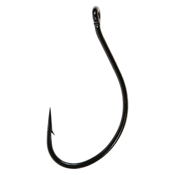 Gamakatsu Split Shot/Drop Shot 1/0 Size Black Hooks, 6 Pieces