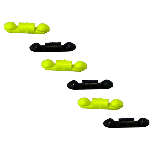 Scotty 1008 Stoppers for Line Releases - Auto Stop- 6 per pack Black - Yellow