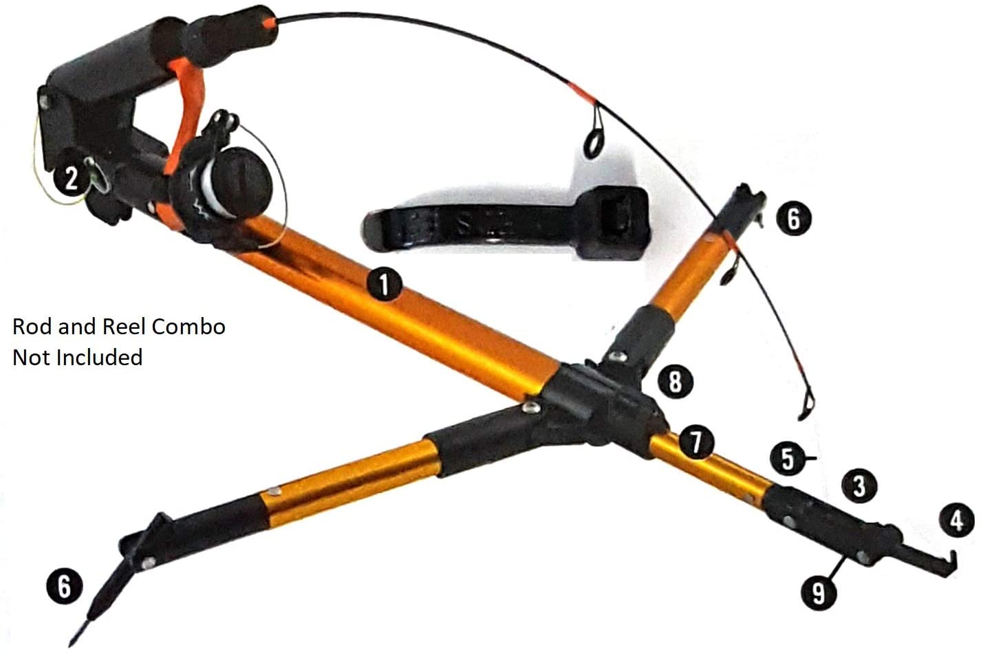 celsius fishing reel Celsius CEL-TURH Rod Holder Up-Tip Auto Tamer Hook