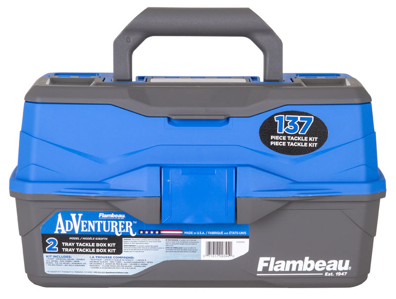 Adventure 2-Tray 137-Piece Tackle Box Kit