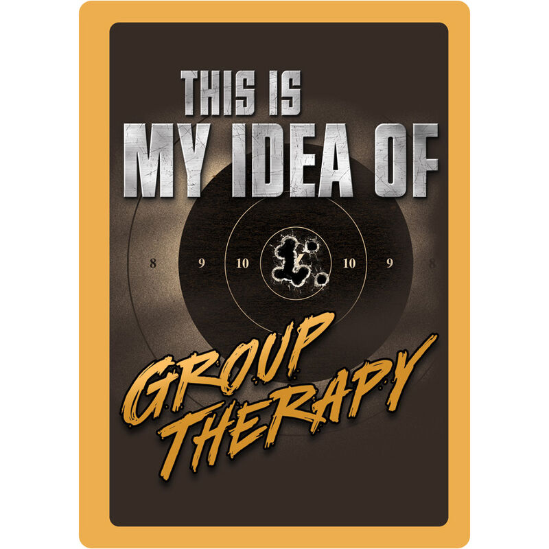 River's Edge Products "Group Therapy" Tin Sign 12"x17" 1462