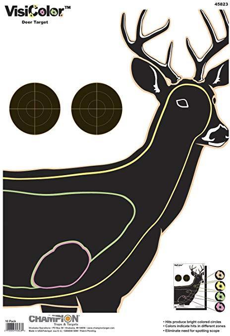 CHAMPION - VISICOLOR DEER TARGET PAPER TARGET