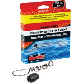Scotty 2201K Heavy Duty Premium Braided Downrigger Line- 250lb Test 300 ft spool- w- kit