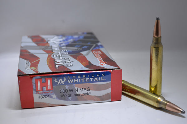 Hornady American Whitetail 300 WIN 150 gr interlock-High Falls Outfitters