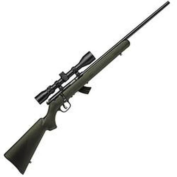 Savage Mark II XP Bolt Action Rifle .22 Long Rifle 21" Barrel 10 Rounds Green Synthetic Stock 3-9x40mm Scope