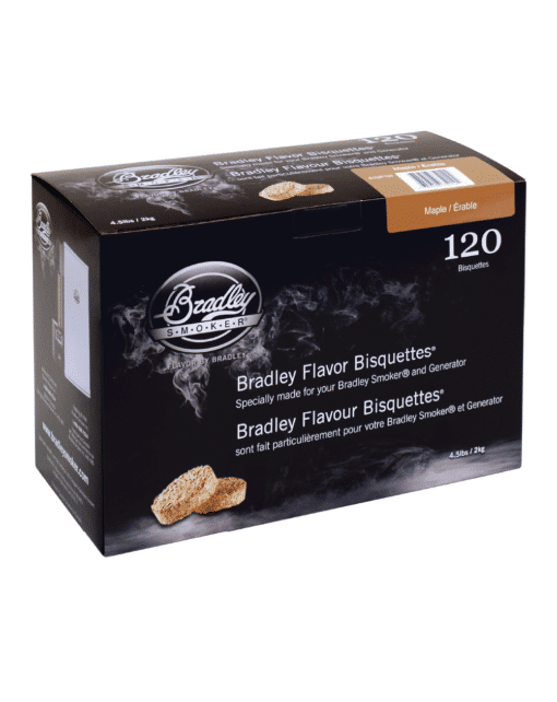 BRADLEY SMOKER MAPLE BISQUETTE 24/BOX