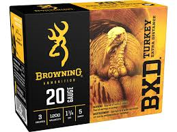BROWNING AMMO - BXD TURKEY EXTRA DISTANCE, 20 G, 1200FPS 3", #5, 1 1/4OZ-High Falls Outfitters