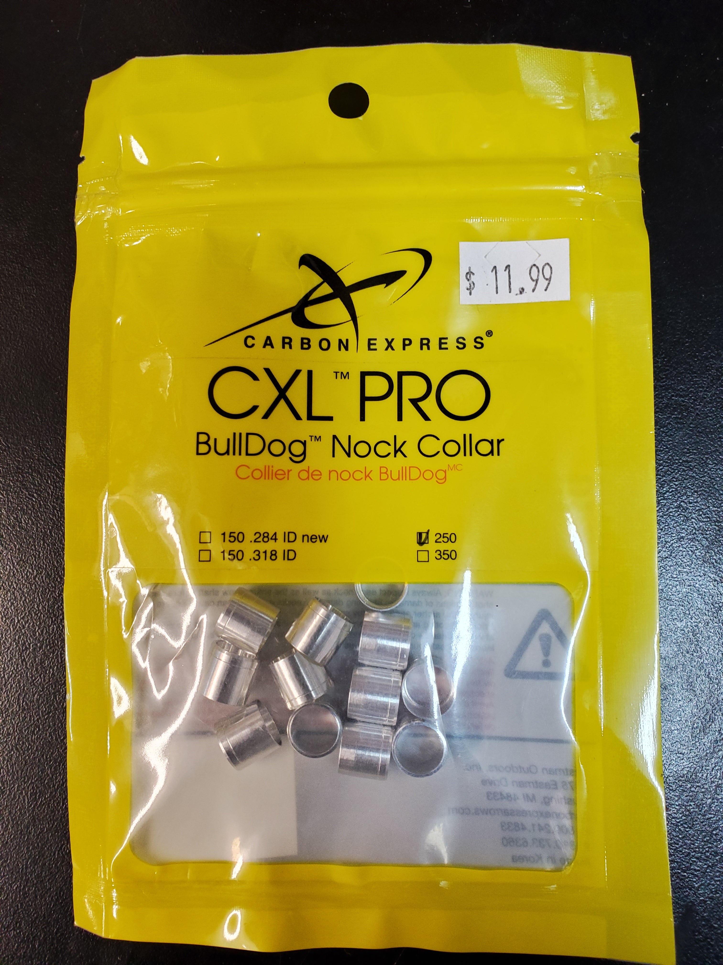CARBON EXPRESS CXL PRO BULLDOG NOCK COLLAR 250