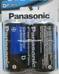 PANASONIC D2 SUPER HEAVY DUTY POWER BATTERIES   2 PK