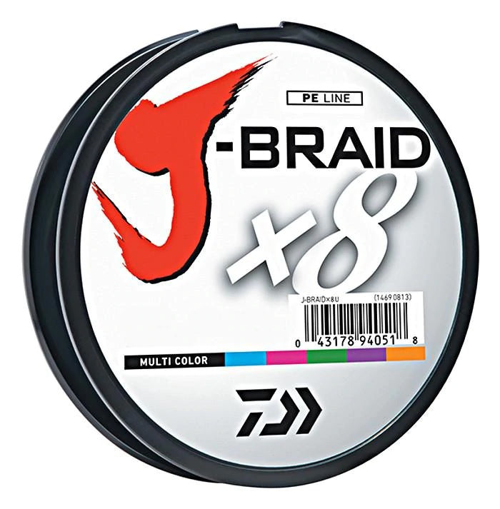 Daiwa J-Braid x8 Multicolor Fishing Line