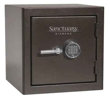 Diamond Sanctuary 20x20x20 Safe with Electronic Lock Midnight Earth Textured Gloss