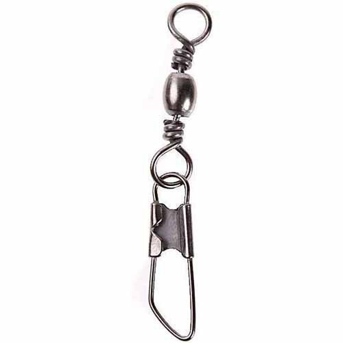 Danielson Barrel Swivels with Safety Snaps Fishing Terminal Tackle, Solid Brass,