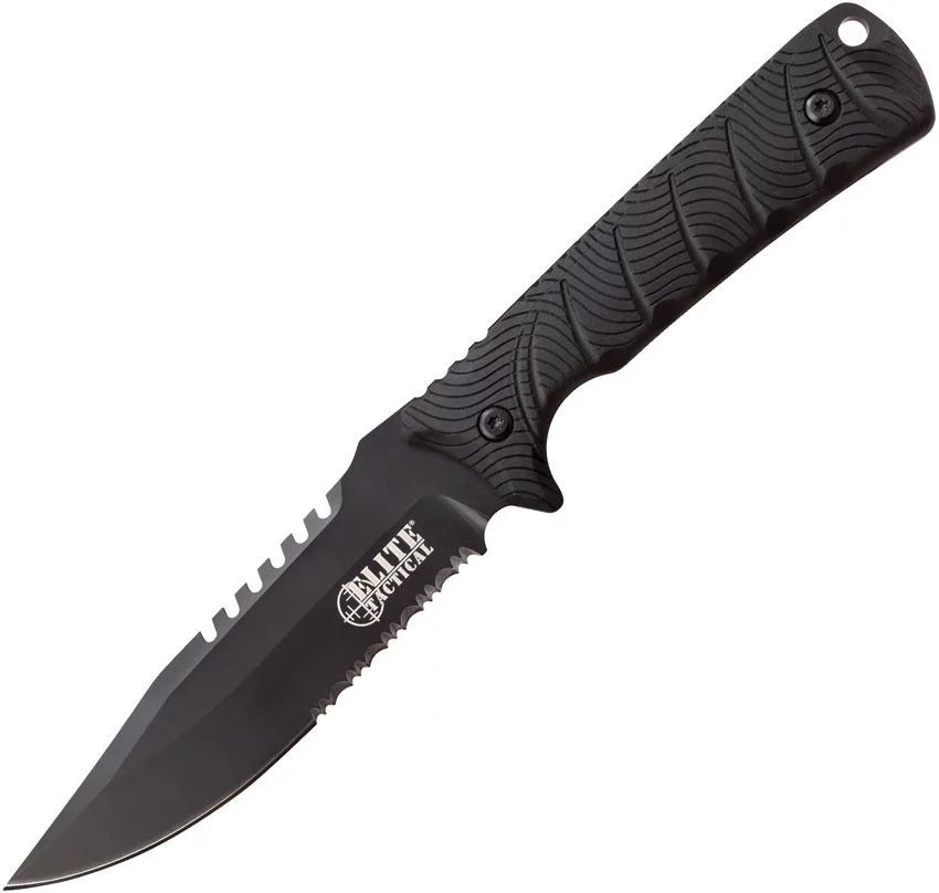 ELITE TACTICAL BACKDRAFT FIXED SERRATED 5 "