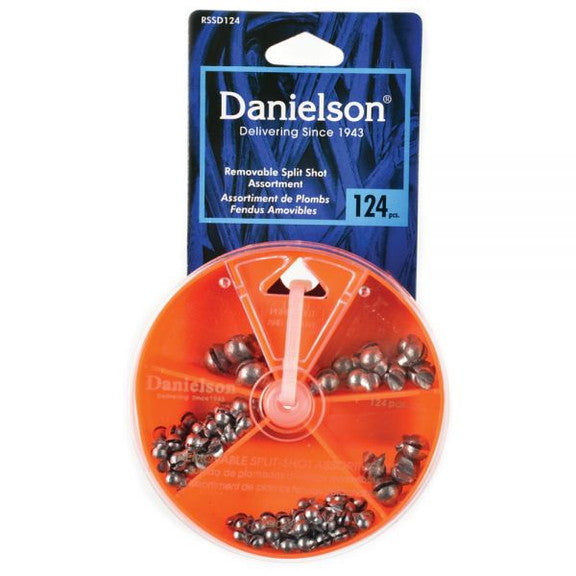 Danielson Split Shot Sinker Selector 124 pc