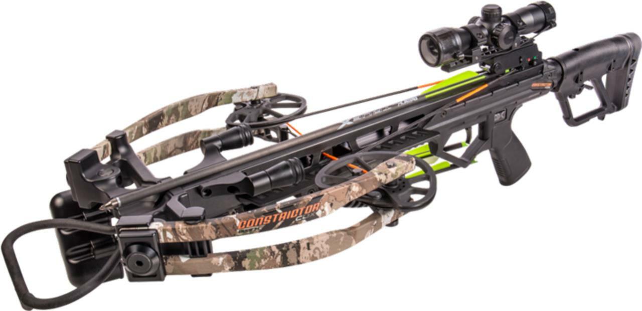 Bear Archery BearX Constrictor CDX Crossbow Package with Illum Scope Rope & Bolts RH / LH - Veil Stroke Camo