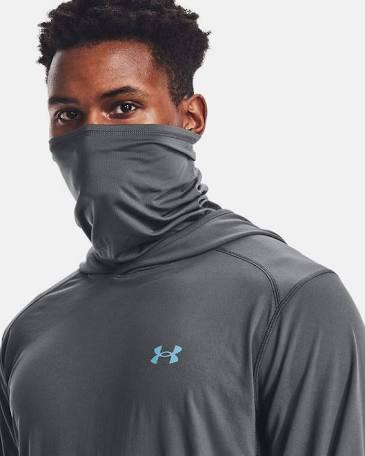 UNDER ARMOUR ISO-CHILL SHOREBREAK GAITER HOODIE GREY