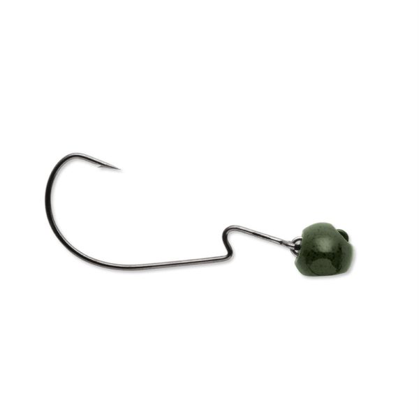 Swingin’ Rugby Jig – #4-0 Hook Size, 3-8 oz, Green Pumpkin, Package of 2