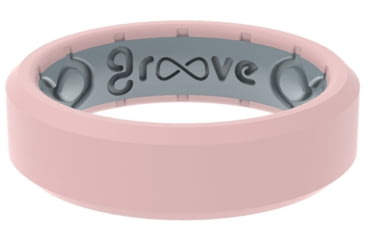 Groove Life Silicone Ring Edge Rose Quartz Thin Ladies Size 9