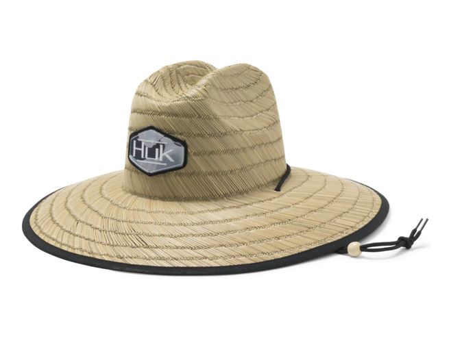HUK CAMO PATCH STRAW HAT
