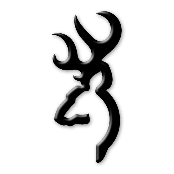 BUCKMARK 4" BLACK DECAL-High Falls Outfitters