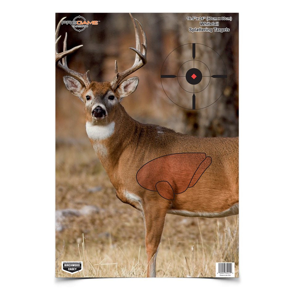 BIRCHWOOD CASEY PREGAME SPLATTERING TARGETS 3 PK WHITETAIL DEER-High Falls Outfitters
