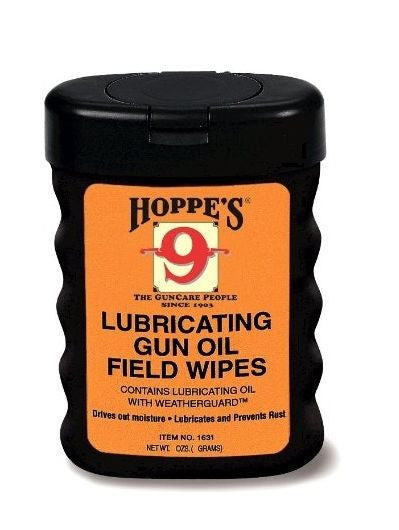 HOPPE'S LUBRICATING GUN OIL FIELD WIPES-High Falls Outfitters