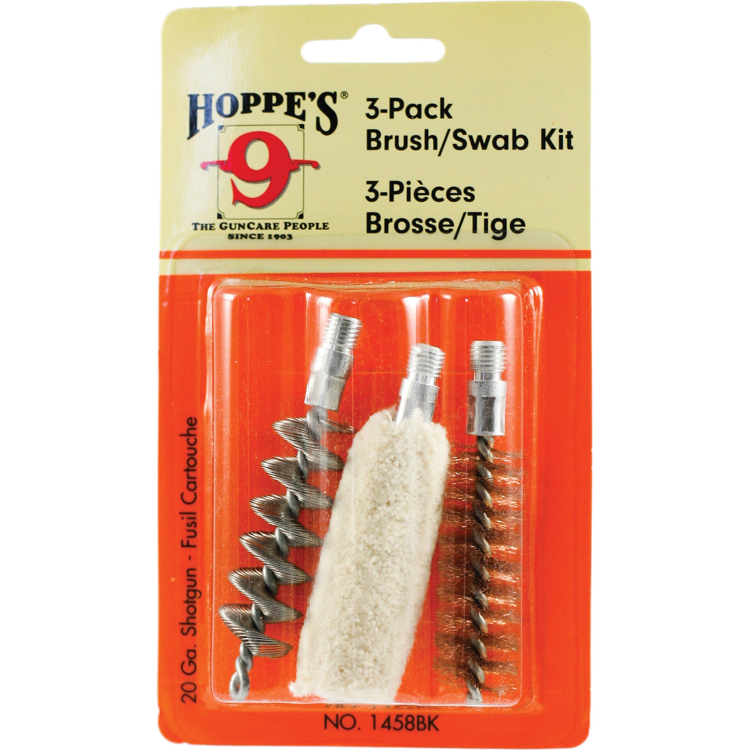 HOPPE'S 3-PACK BRUSH/SWAB KIT 20 GA-High Falls Outfitters