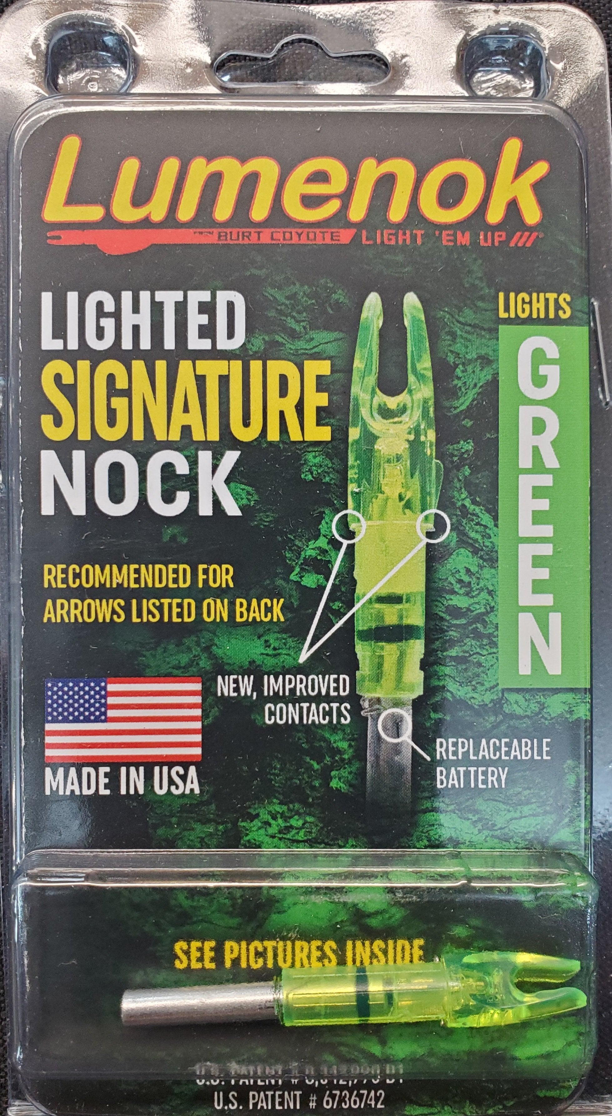 LUMENOK SIGNATURE "S" NOCK SINGLE PK