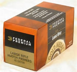 FEDERAL LARGE PISTOL PRIMERS MATCH #