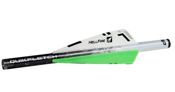 NAP HELLFIRE CROSSBOW 3" QUIKFLETCH 6 PK