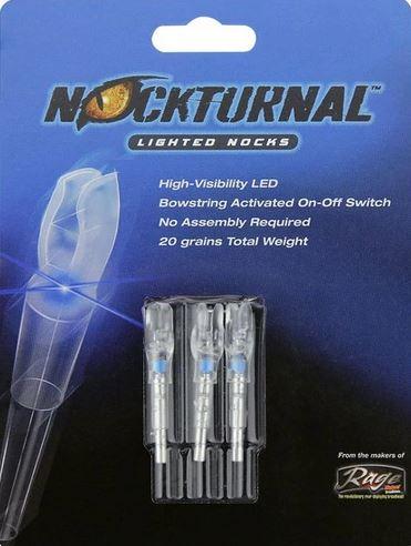 NOCKTURNAL LIGHTED NOCK SYSTEM "GT" NOCK 3 PK