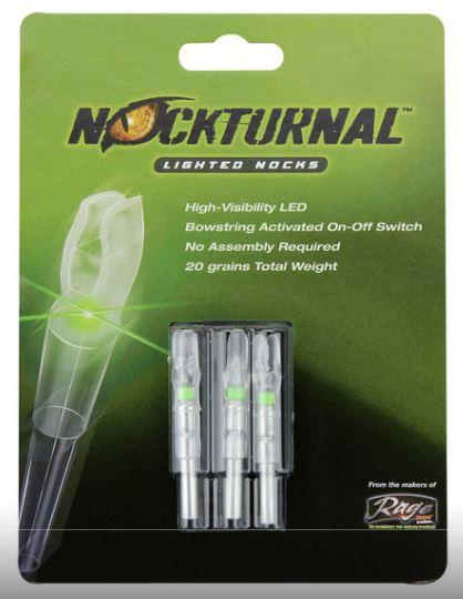 NOCKTURNAL LIGHTED NOCK SYSTEM "S" NOCK 3 PK