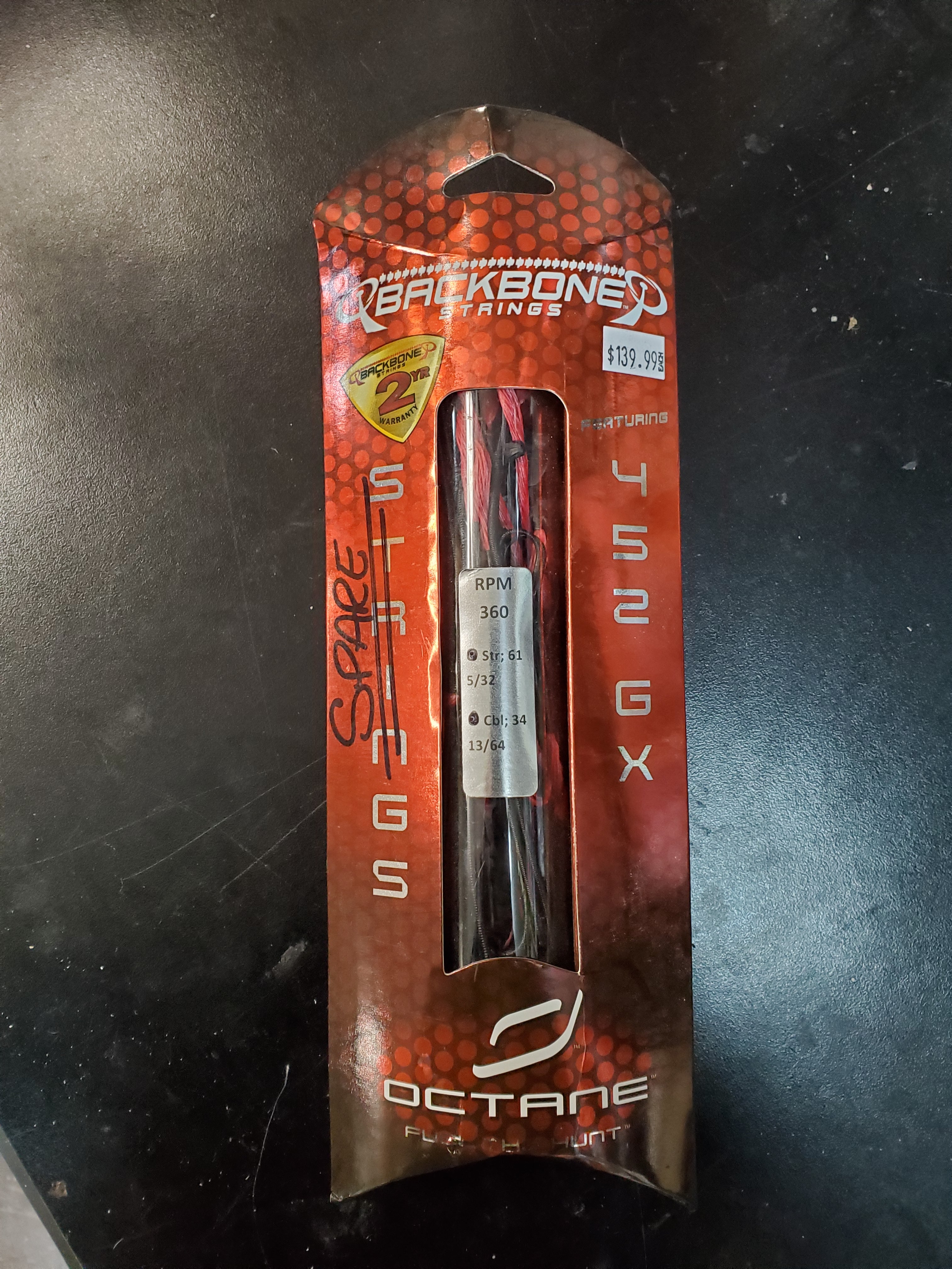 OCTANE BACK BONE STRING/CABLE SET RPM 360