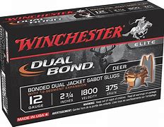 WINCHESTER DUAL BOND  JACKET SABOT SLUGS 12 GA 2 3/4" 375 GR