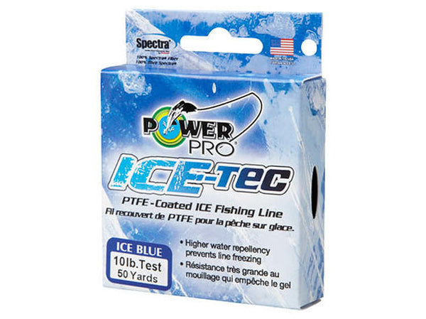 PowerPro Ice-Tec Braided Fishing Line - Marine_Blue - 5lb - 50yd/46m
